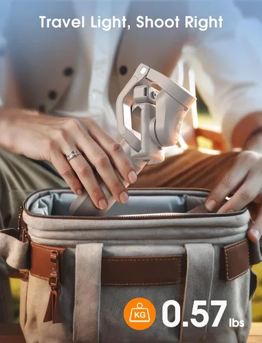 Miniatura 6 de hohem iSteady XE - Estabilizador de cardán para teléfono inteligente, cardán de teléfono de 3 ejes 2023, estabilizador plegable ultraligero