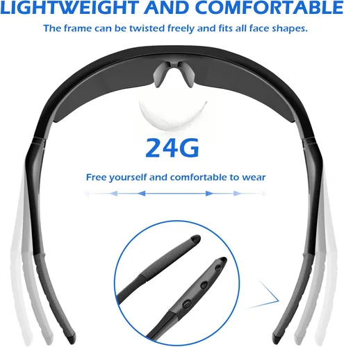 Miniatura 5 de OXG Anteojos de seguridad para hombres y mujeres, resistentes a impactos y arañazos, ANSI Z87.1, protección ocular, bloqueo UV