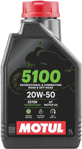 Miniatura 10 de Motul 5100-Ester 15w50 mezcla sintética, 1 galón. 15W x 50L