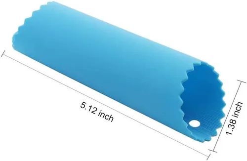 Miniatura 2 de Rodillos de tubo pelador de ajo de silicona, removedor de piel, rodillo de ajo para herramientas útiles de cocina (azul, verde)