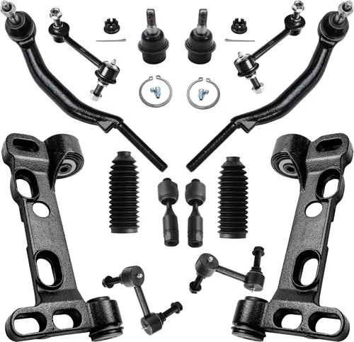 Miniatura 75 de Detroit Axle - Kit de suspensión frontal de 16 piezas para RWD Chrysler 300 Dodge Charger Challenger Magnum 6 brazos de control con rótulas 2