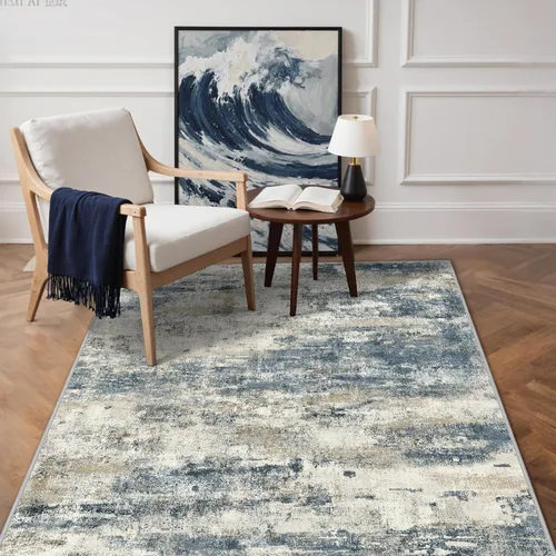 Miniatura 102 de GENIMO Alfombra antideslizante de 2 x 6 pies, lavable para pasillos de cocina, alfombras de cocina modernas abstractas, alfombra ligera de pelo bajo