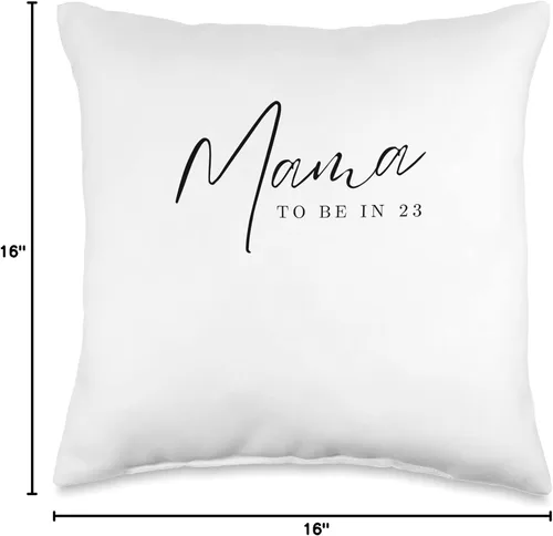 Miniatura 4 de Mama To Be 2023 Promoted To Mommy Mothers Day 2023 RK - Almohada para regalar a nuevas madres, camisas y accesorios 2023, 16 x 16 pulgadas