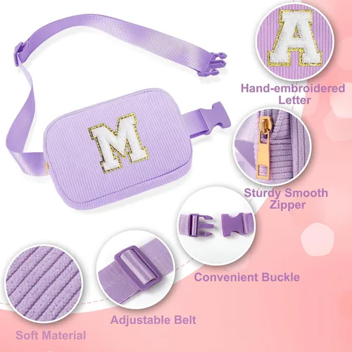 Miniatura 4 de YOOLIFE Riñonera para adolescentes y niñas, regalos de Pascua para niños y niñas, bolsa cruzada pequeña de pana, riñoneras, regalos de cumpleaños