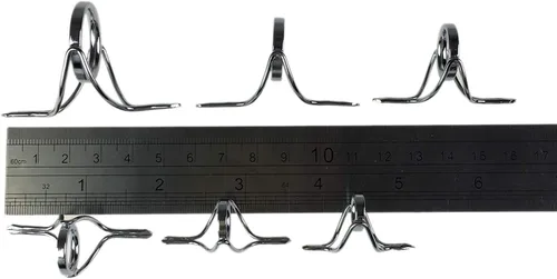 Miniatura 6 de QualyQualy Kit de reparación de caña de pescar - Reemplazo de guía de puntas - Anillo de cerámica de acero inoxidable - 6pcs/7pcs/30pcs D - Guías