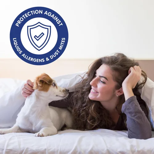 Miniatura 8 de Classic Brands. Defend-A-bed protector de colchón impermeable, Poliéster, Blanco, gemelo