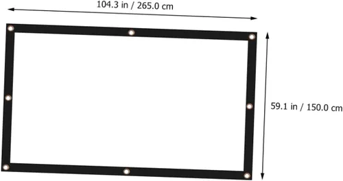 Miniatura 2 de BESPORTBLE Portable Foldable Projector Screen HD Projection Movie Screen for Open-Air Theater Home Theater Classroom Office Conference Presentations