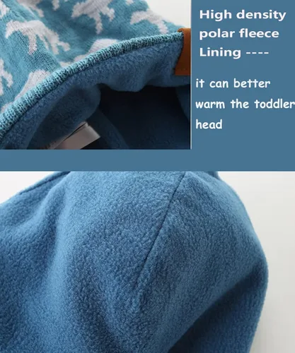 Miniatura 4 de Moon Kitty - Gorros de invierno para bebé y niña, de forro polar, con orejeras para calentar.