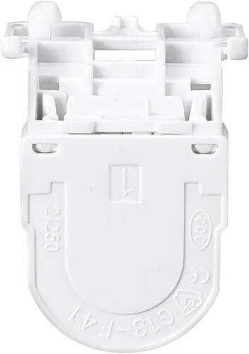 Miniatura 6 de uxcell 2 unids T8 soporte de luz fluorescente G13 base no derivada sola cabeza lápida lámpara zócalo AC 250 V 2A para tubo fluorescente LED