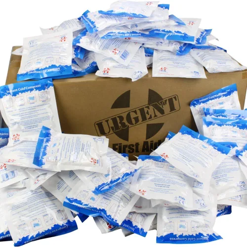 Miniatura 5 de Paquete frío instantáneo, 5" x 6" (4" x 5" área fría) - Compresas frías desechables: no requiere enfriamiento - Apriete y agite para un tratamiento