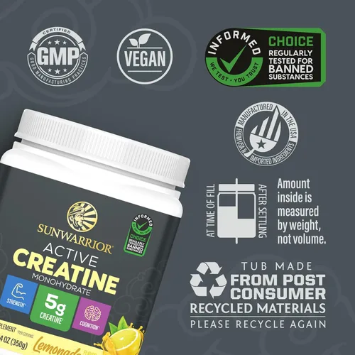 Miniatura 3 de Polvo de Monohidrato de Creatina Micronizado PreWorkout, Suplemento de Recuperación para Apoyo a la Construcción Muscular, Entrenamiento de Fuerza