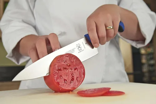 Miniatura 2 de Mercer Culinary Millennia Colors - Cuchillo de chef, 8 pulgadas, color azul