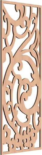 Miniatura 146 de Bridgewater - Paneles de pared decorativos de madera con calado, 9 3/8 pulgadas de ancho x 24 3/8 pulgadas de alto x 1/4 de alto, nogal