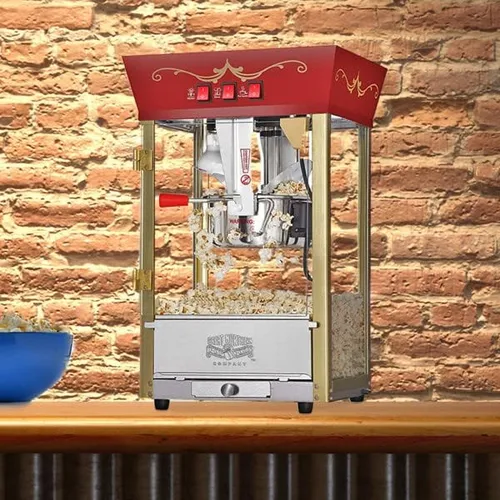 Miniatura 6 de Matinee - Máquina de palomitas de maíz para encimera, 3 galones, hervidor de 8 onzas, calentador y 24 paquetes de palomitas todo en uno por Great
