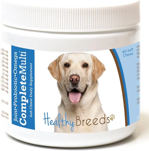 Miniatura 326 de Healthy Breeds Pug todo en uno multivitamínico suave masticable 60