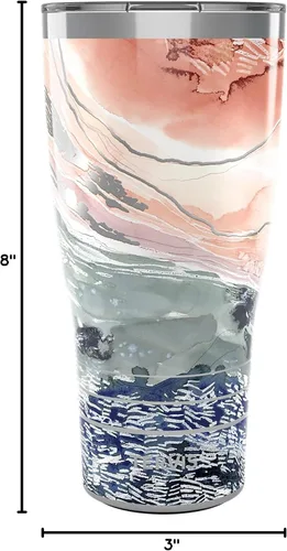 Miniatura 9 de Tervis Traveler - Vaso aislado de triple pared Kelly Ventura Drift de viaje mantiene las bebidas frías y calientes, 30 onzas, acero inoxidable