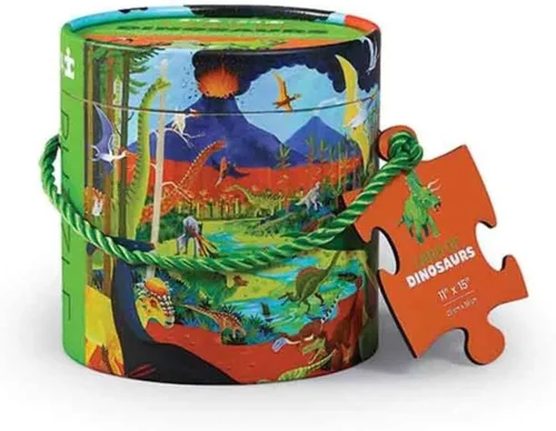 Crocodile Creek - Puzzle para niños a partir de 3 años, ierra de dinosaurios