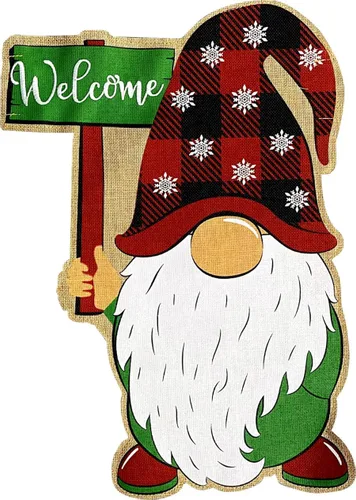 Miniatura 13 de Briarwood Lane - Bandera para casa con enanos de invierno, temática de Navidad, con gorro de Santa, humor, 28 x 40 pulgadas Gnomos de invierno