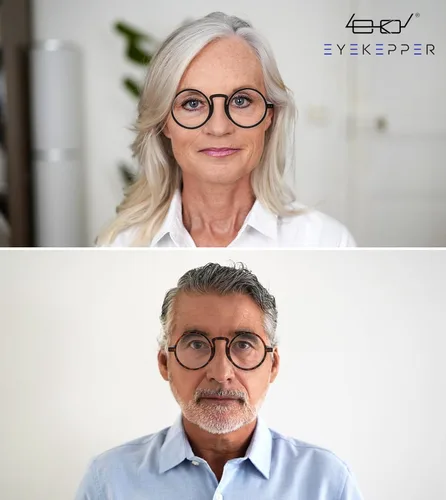 Miniatura 3 de Eyekepper Paquete de 4 Gafas de Lectura Redondas de Gran Tamaño (2 Pares Negros y 2 Pares Carey) para Hombres y Mujeres Lectores Retro +1.00