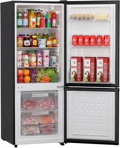 Upstreman - Refrigerador de 7.1 pies cúbicos con congelador inferior, refrigerador para apartamento con congelador, energéticamente eficiente, de