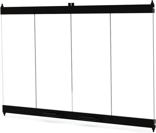 Miniatura 7 de Puertas de vidrio para chimenea de calentador modelo # A42C, A42R (acabado negro)