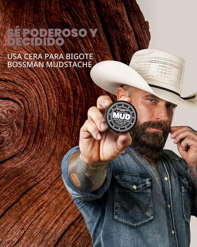 Miniatura 5 de Bossman MUDstache - Cera para bigote sin perfume para hombres (1 onza), fuerte retención de 24 horas, no pegajosa y fácil de aplicar para domar