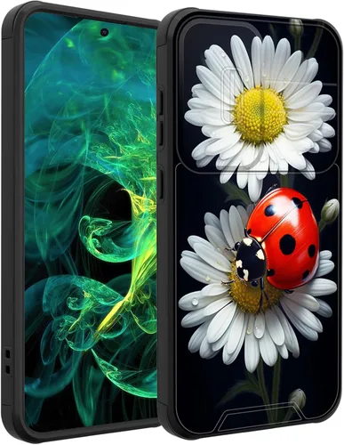 Miniatura 113 de Funda para Galaxy A16 5G con cubierta para cámara deslizante, resistente de doble capa, híbrida, a prueba de golpes, funda protectora resistente