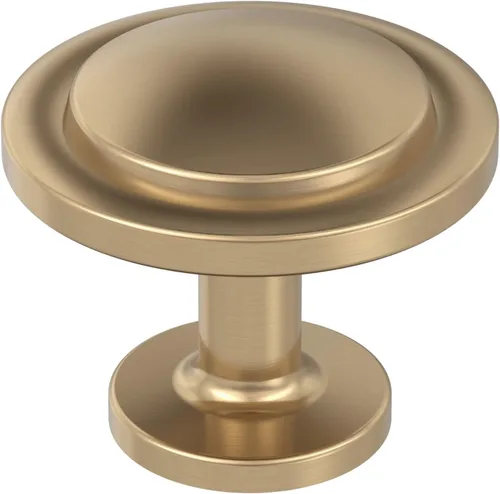 Miniatura 6 de Amerock 10BX37025MB Pomo de gabinete negro mate Diámetro de 1-3/16 pulgadas (1.181 in) Paquete de 10 unidades Bucle Herrajes para muebles