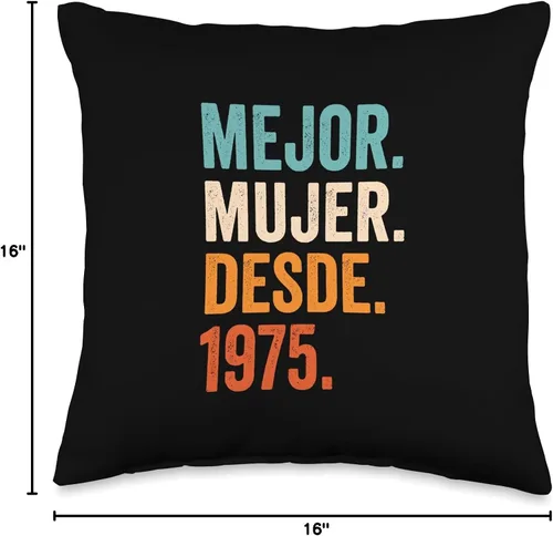 Miniatura 4 de Regalos para 47 aniversario de boda 47 años Mejor Mujer Desde 1975 47 aniversario de boda, 47 años, 16 x 16 pulgadas, multicolor