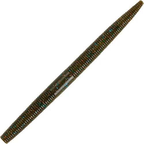 Miniatura 67 de Yum - Gusano de plástico blando Yum Dinger de 5 pulgadas, escamas azules y negras, 30