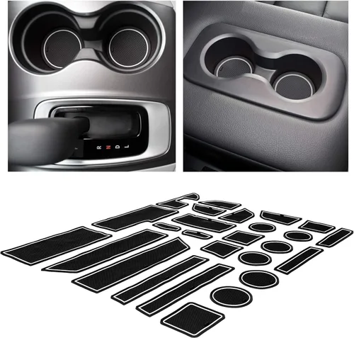Miniatura 12 de CupHolderHero Compatible con accesorios Honda CR-V 2017-2022 – Insertos de portavasos antipolvo antideslizantes personalizados de alta calidad, Rojo