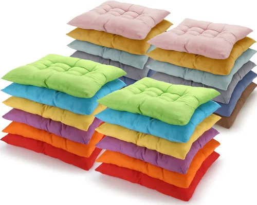 Miniatura 14 de Geetery 12 Piezas de Almohadas de Suelo para Aula, Cojines Cuadrados en Masa para Silla de Piso, Escuela, Jardín de Infantes, Rincón de Lectura