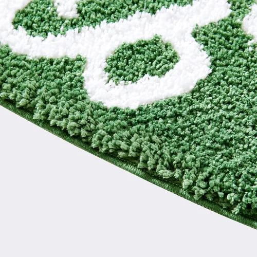 Miniatura 7 de Alfombra de baño verde bonita y divertida para dormitorio, baño, SELF Love Club de felpa moderna y genial decoración de San Valentín, regalo