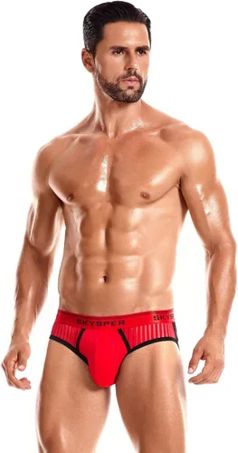 Miniatura 64 de SKYSPER Jock Strap Athletic Supporter para hombres Sexy Jockstrap Ropa interior masculina