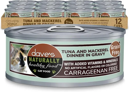 Miniatura 13 de Dave's Pet Food Grain Free Wet Cat Food (Minced Chicken in Gravy), Naturally Healthy Canned, Added Vitamins & Minerals, Wheat, Gluten & GMO-Free