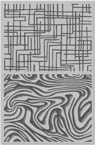 Miniatura 8 de CHGCRAFT Hojas de textura de arcilla polimérica de línea, alfombrilla de textura de arcilla de goma, herramienta de patrón de modelado de polímero