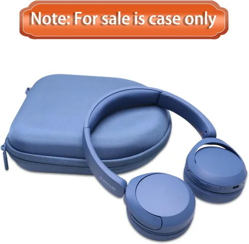 Miniatura 8 de LTGEM - Funda compatible con auriculares Sony WH-CH520 / WH-CH510, funda rígida de transporte de viaje para auriculares Sony WH-CH520 (azul)