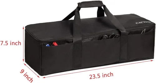 Miniatura 2 de Bolsa de transporte compatible con Cricut Explore Air y Maker, bolsa impermeable compatible con Cricut Explore Air y suministros (negro, 1+1)