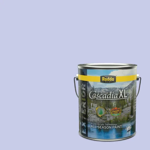 Miniatura 195 de Rodda Paint CASCADIA XL Pintura e imprimación de satén exterior en uno, cuarto de galón, bikini lavanda