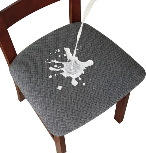 Miniatura 27 de Genina Fundas de asiento impermeables para sillas de comedor, fundas de asiento de silla de comedor, fundas de asiento de cocina, fundas de asiento