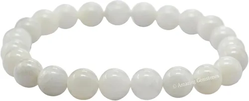 Miniatura 211 de Amazing Gemstone Pulsera de cristal para mujeres y hombres, pulsera de cristal curativo de protección, pulsera elástica con cuentas de piedras
