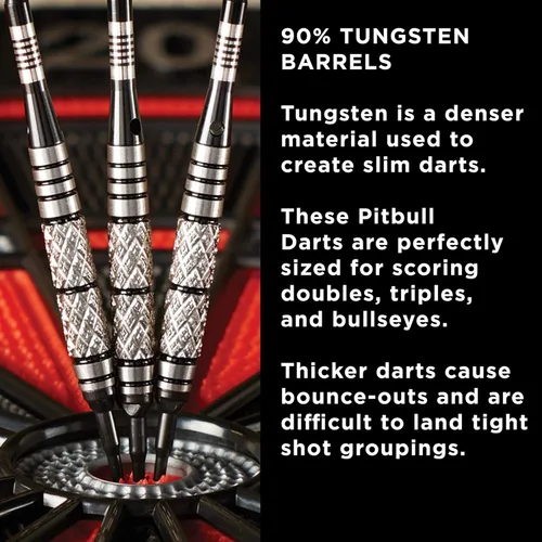 Miniatura 4 de Viper Pitbull 90% Tungsteno Dardos de Punta Suave, 18 Gramos