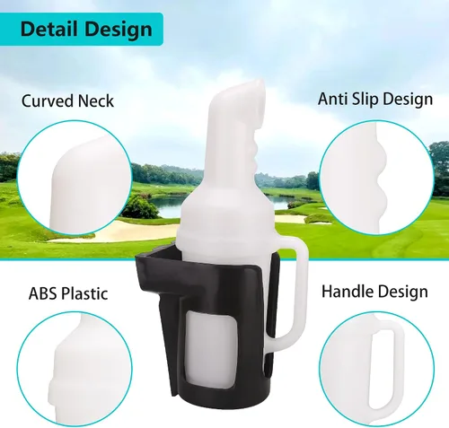 Miniatura 5 de 10L0L Botella de arena para carrito de golf 2024 para Yamaha EZGO Club Car con diseño de mano de agarre, conjunto de botella de arena con soporte a