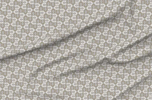 Miniatura 4 de Spoonflower Tela - Gris Caballo Vaquero Western Cowgirl Lucky Impreso en tela de gasa Fat Quarter - Costura Ropa de moda Vestidos Decoración