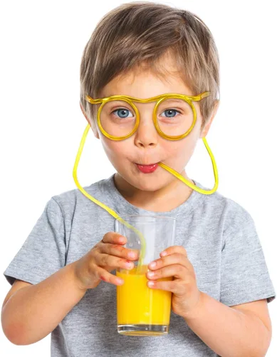 Miniatura 4 de 8 vasos de paja tontos, pajitas locas y divertidas, novedosas gafas para beber para reuniones anuales, fiestas divertidas, cumpleaños, varios