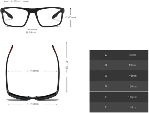 Miniatura 5 de laureles Gafas de lectura bifocales fotocrómicas para hombre, gafas deportivas para mujer, gafas de sol de transición cuadrada