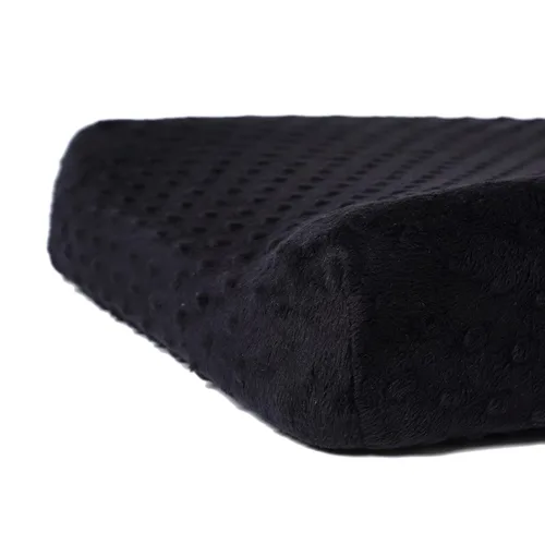 Miniatura 3 de Funda para cambiador, súper suave, con lunares minky, agradable a la piel, transpirable, lavable, para cambiador, para bebé, niño y niña (negro)