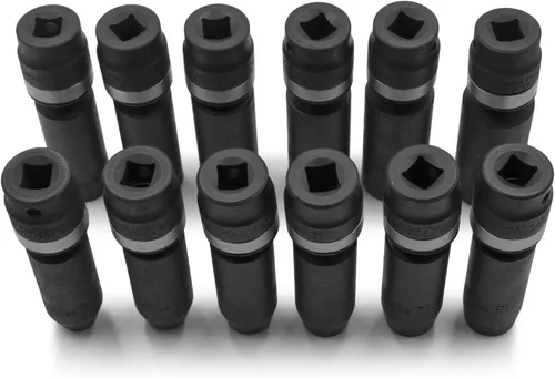 Miniatura 3 de Genius Tools Juego de dados de impacto giratorio profundo de 12 piezas de 3/8" Dr. - TG-312MD