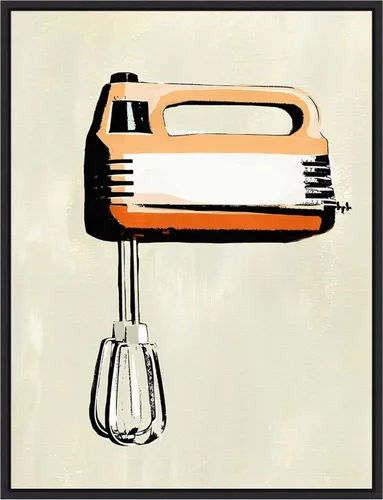 Miniatura 8 de Amanti Art Lienzo enmarcado para pared, 24 x 18 pulgadas, aparato de cocina retro III por Annie Warren, lienzo enmarcado para pared, obras de arte