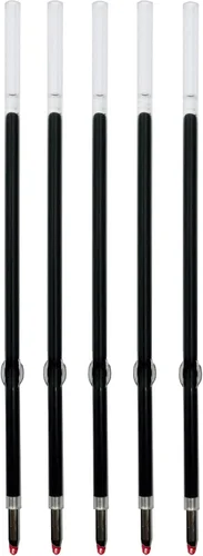 Paquete de 5 repuestos de tinta de gel de repuesto para bolígrafo de tinta de gel 2 en 1, punta capacitiva, punta media de metal premium, tinta de